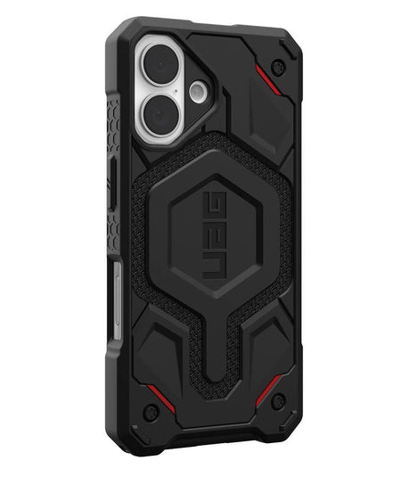 MagSafe Противоударен Калъф за iPhone 16, UAG Monarch Pro Kevlar Case, Черен