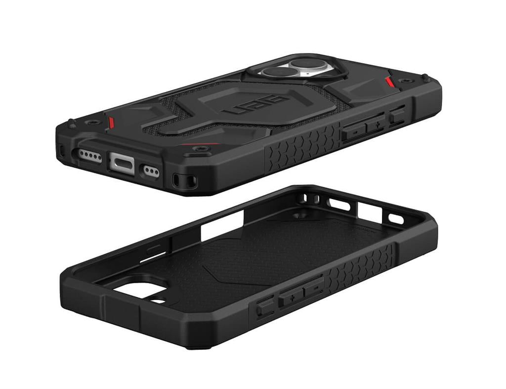 MagSafe Противоударен Калъф за iPhone 16, UAG Monarch Pro Kevlar Case, Черен (4)