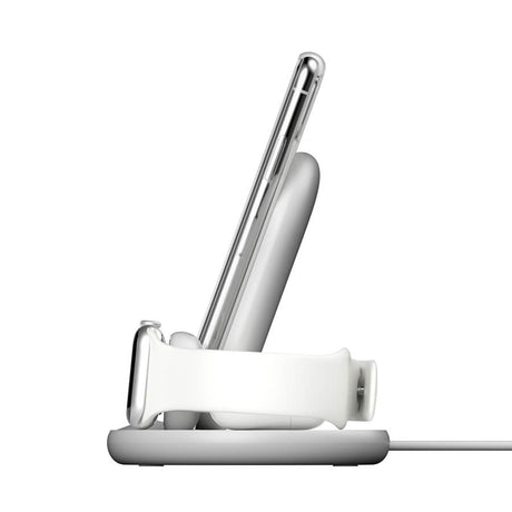 Безжично Зарядно 3в1, Belkin Boost Charge Wireless, Бял (4)
