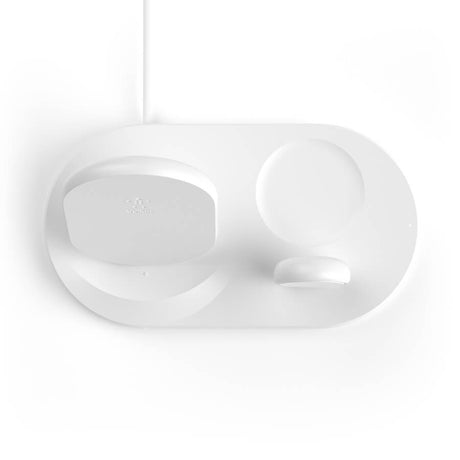 Безжично Зарядно 3в1, Belkin Boost Charge Wireless, Бял (6)