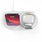 Безжично Зарядно 3в1, Belkin Boost Charge Wireless, Бял (5)