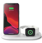 Безжично Зарядно 3в1, Belkin Boost Charge Wireless, Бял (3)