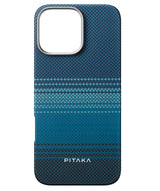Magsafe Калъф за iPhone 16 Pro Max, Pitaka Edge Case Moonrise, Син (2)