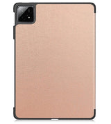 Калъф за Xiaomi Pad 6s Pro 12.4", Tri-Fold Leather Case, Златист (2)