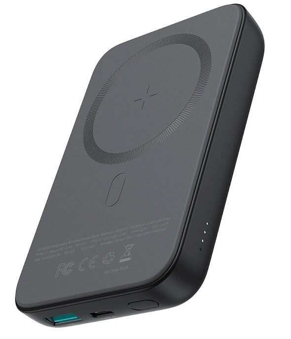 Magsafe Външна Батерия за iPhone, Joyroom Mini Power Bank 10000mAh, Черен