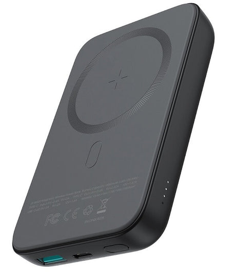 Magsafe Външна Батерия за iPhone, Joyroom Mini Power Bank 10000mAh, Черен