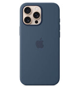 Оригинален Силиконов Калъф за iPhone 16 Pro Max, Silicone Magsafe Case MYYU3ZM/A, Син (4)