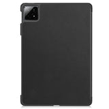 Калъф за Xiaomi Pad 6s Pro 12.4", Tri-Fold Leather Case, Черен (2)