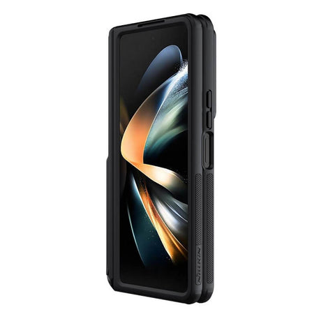 Противоударен Калъф за Samsung Z Fold 5, Nillkin CamShield Stand Case, Черен (4)