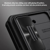 Противоударен Калъф за Samsung Z Fold 5, Nillkin CamShield Stand Case, Черен (7)