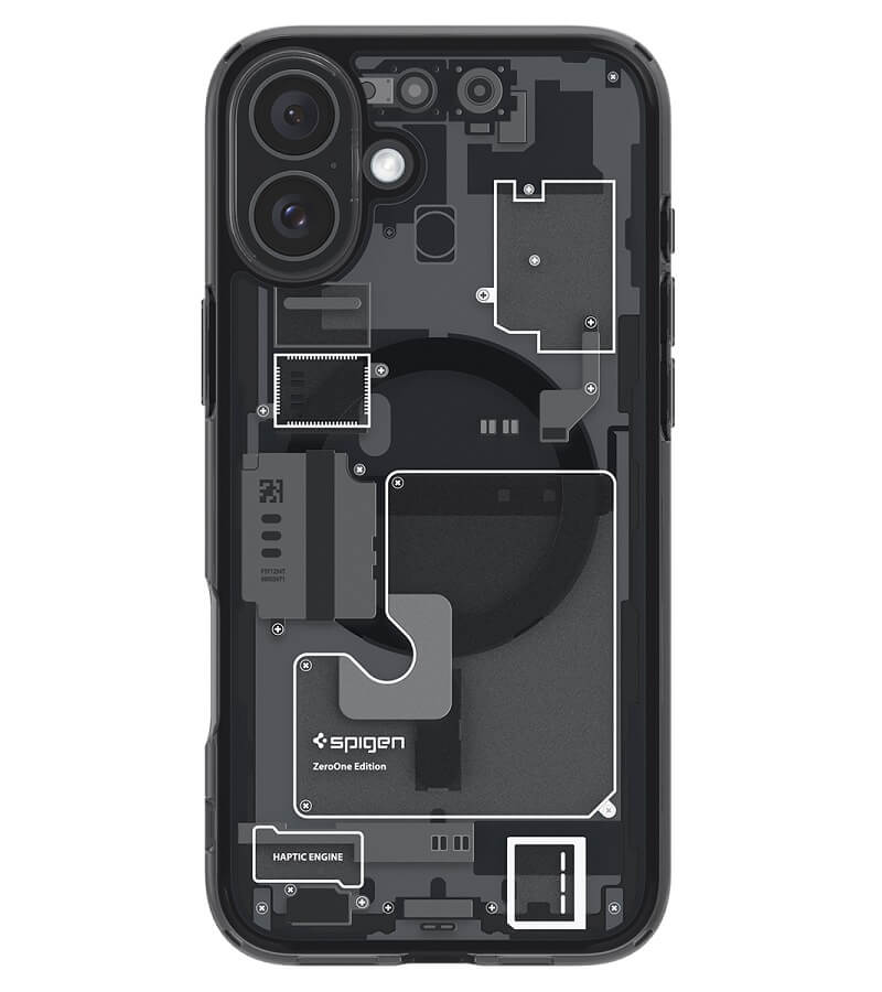 Magsafe Калъф за iPhone 16, Spigen Zero One Ultra Hybrid Case, Черен (2)