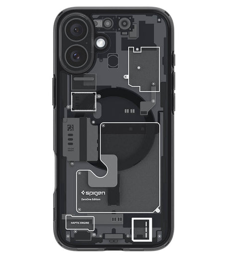 Magsafe Калъф за iPhone 16, Spigen Zero One Ultra Hybrid Case, Черен (2)