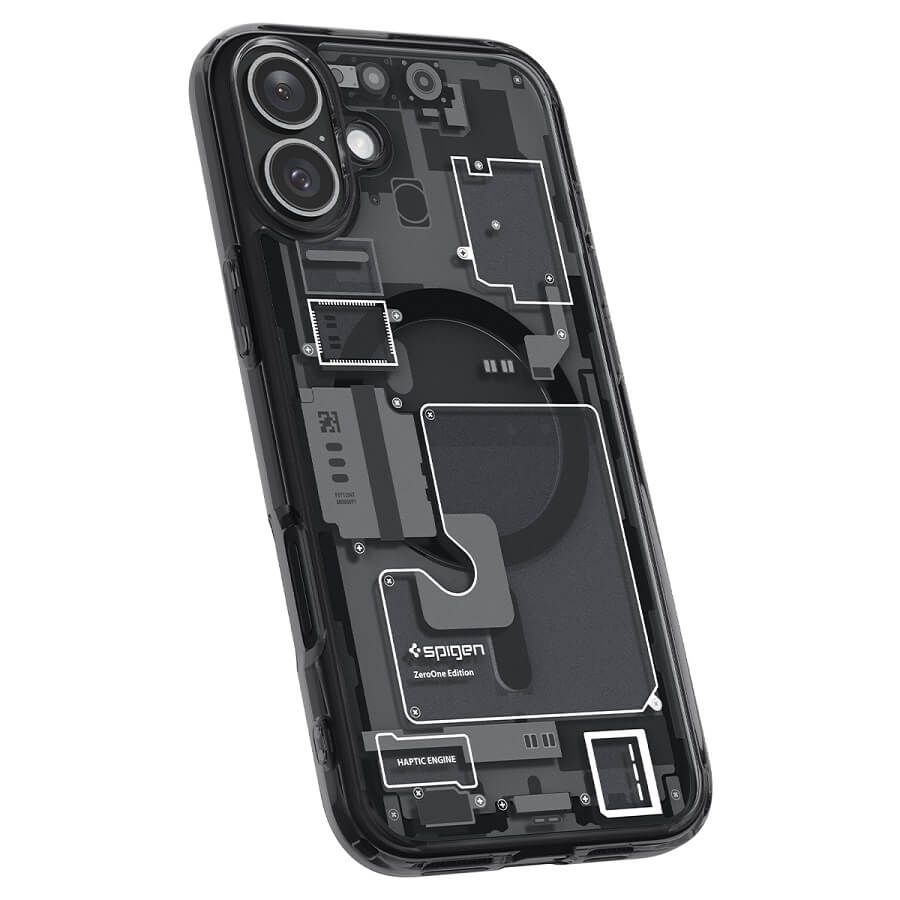 Magsafe Калъф за iPhone 16, Spigen Zero One Ultra Hybrid Case, Черен (5)
