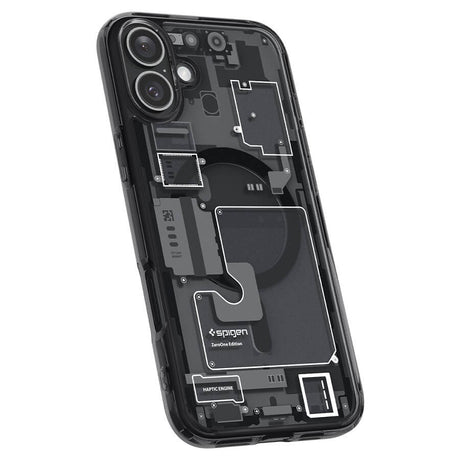 Magsafe Калъф за iPhone 16, Spigen Zero One Ultra Hybrid Case, Черен (5)