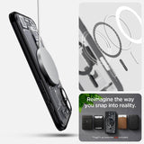 Magsafe Калъф за iPhone 16, Spigen Zero One Ultra Hybrid Case, Черен (10)