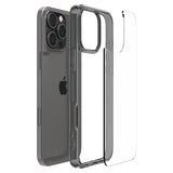 Противоударен Калъф за iPhone 16 Pro Max, Spigen Ultra Hybrid Case, Сив (7)