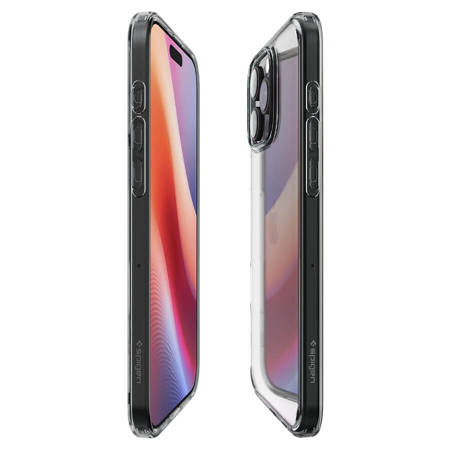 Противоударен Калъф за iPhone 16 Pro Max, Spigen Ultra Hybrid Case, Сив (6)