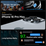 Противоударен Калъф за iPhone 16 Pro Max, Spigen Ultra Hybrid Case, Сив (8)
