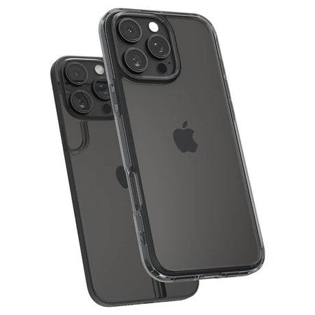 Противоударен Калъф за iPhone 16 Pro Max, Spigen Ultra Hybrid Case, Сив (5)