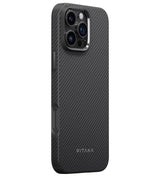 Magsafe Калъф за iPhone 16 Pro, Pitaka Military-Grade Protective Black-Grey Twill Case, Черен (2)
