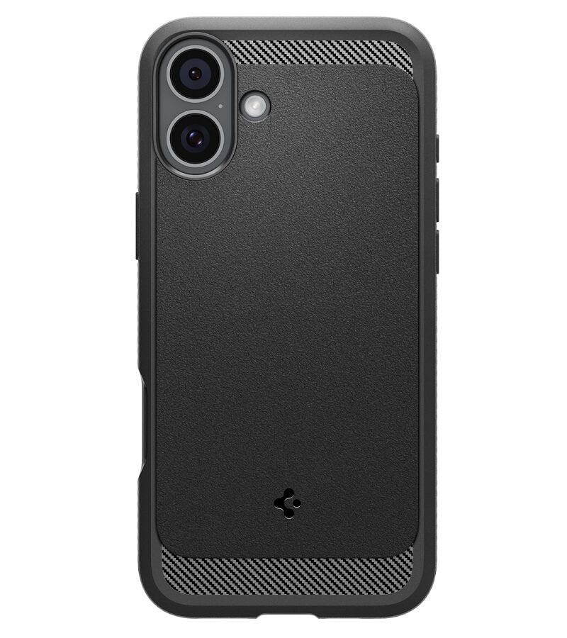 MagSafe Противоударен Калъф за iPhone 16, Spigen Rugged Armor Case, Черен (2)