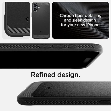MagSafe Противоударен Калъф за iPhone 16, Spigen Rugged Armor Case, Черен (9)