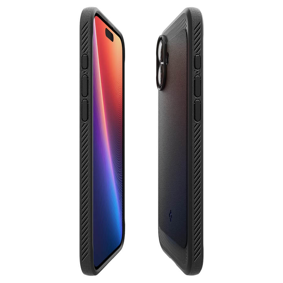 MagSafe Противоударен Калъф за iPhone 16, Spigen Rugged Armor Case, Черен (6)