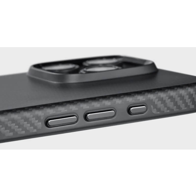 Magsafe Калъф за iPhone 16 Pro, Pitaka Military-Grade Protective Black-Grey Twill Case, Черен (6)