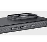 Magsafe Калъф за iPhone 16 Pro, Pitaka Military-Grade Protective Black-Grey Twill Case, Черен (6)