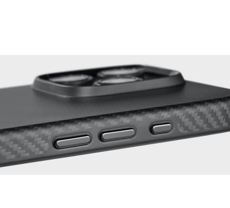 Magsafe Калъф за iPhone 16 Pro, Pitaka Military-Grade Protective Black-Grey Twill Case, Черен (6)