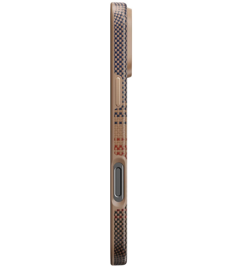Magsafe Калъф за iPhone 16 Pro Max, Pitaka Military-Grade Protective Sunset Case, Кафяв (4)