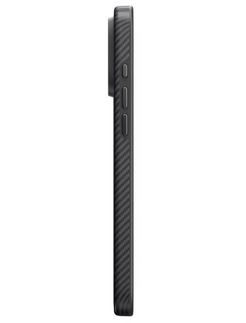 Magsafe Калъф за iPhone 16 Pro Max, Pitaka Military-Grade Protective Black-Grey Twill Case, Черен (4)