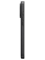 Magsafe Калъф за iPhone 16 Pro Max, Pitaka Military-Grade Protective Black-Grey Twill Case, Черен (4)