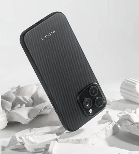 Magsafe Калъф за iPhone 16 Pro Max, Pitaka Military-Grade Protective Black-Grey Twill Case, Черен (9)