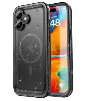 Magsafe Водоустойчив Калъф за iPhone 16, Tech-Protect ShellBox IP68 Case, Черен