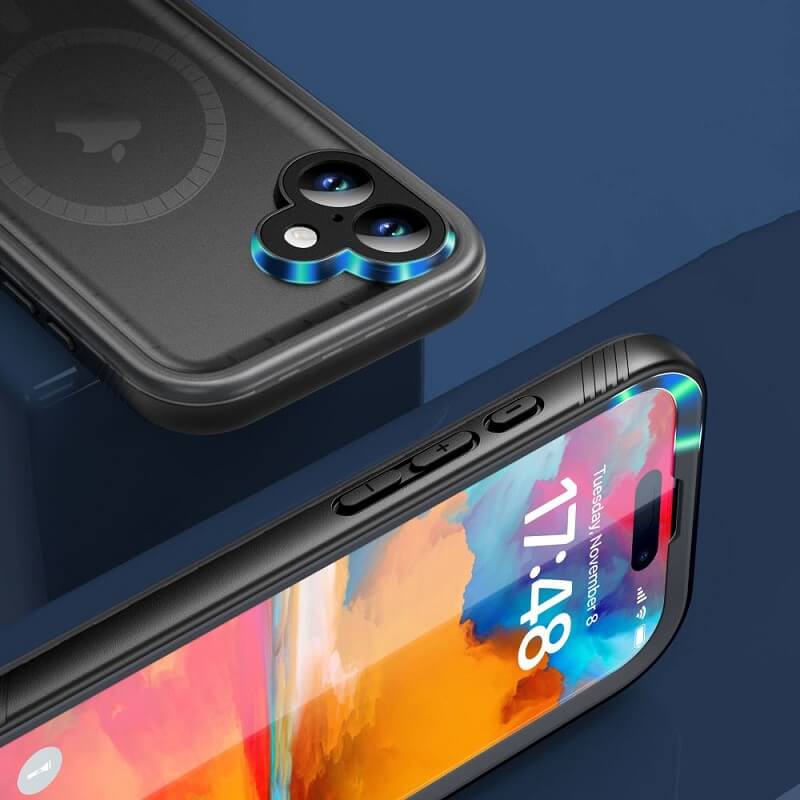 Magsafe Водоустойчив Калъф за iPhone 16, Tech-Protect ShellBox IP68 Case, Черен (3)
