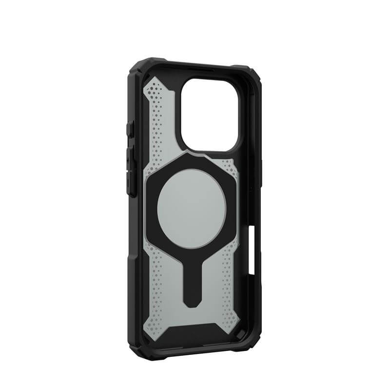 Magsafe Калъф за iPhone 16 Pro Max, UAG Plasma XTE Case Black-Orange, Черен (8)