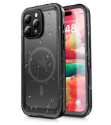 Magsafe Водоустойчив Калъф за iPhone 16 Pro Max, Tech-Protect ShellBox IP68 Case, Черен