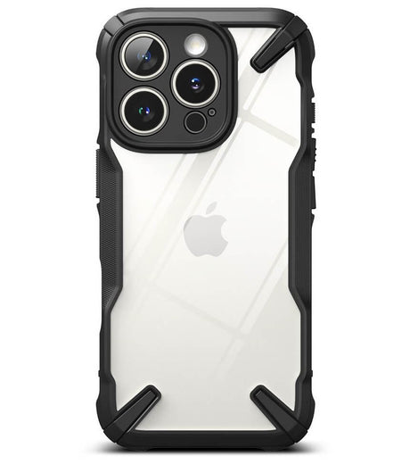 Противоударен Калъф за iPhone 16 Pro, Ringke Fusion X Case, Черен (3)