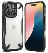 Противоударен Калъф за iPhone 16 Pro, Ringke Fusion X Case, Черен (2)