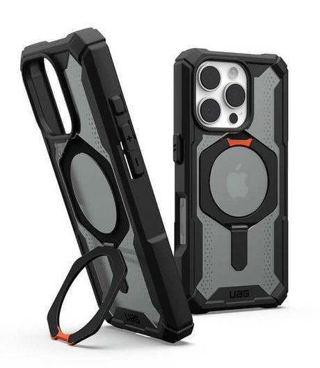 Magsafe Калъф за iPhone 16 Pro, UAG Plasma XTE Case Black-Orange, Черен