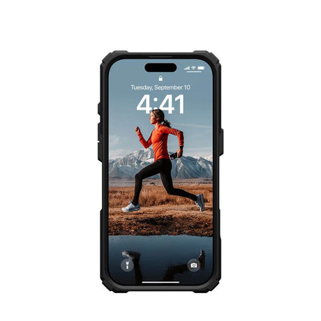 Magsafe Калъф за iPhone 16 Pro Max, UAG Plasma XTE Case Black-Orange, Черен (6)