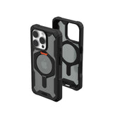 Magsafe Калъф за iPhone 16 Pro Max, UAG Plasma XTE Case Black-Orange, Черен (4)