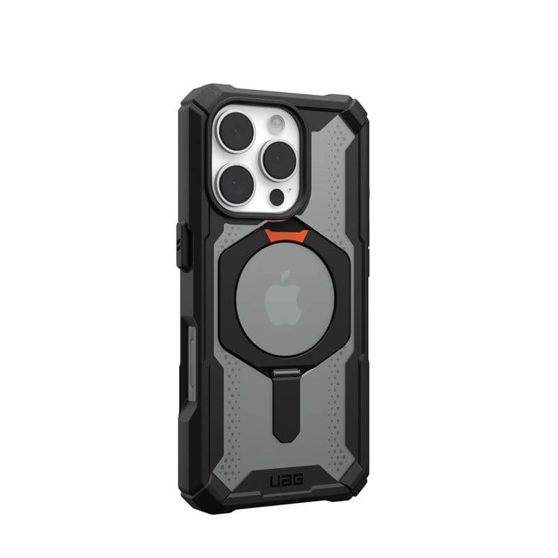 Magsafe Калъф за iPhone 16 Pro Max, UAG Plasma XTE Case Black-Orange, Черен (7)