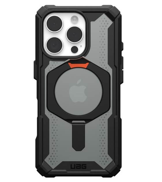 Magsafe Калъф за iPhone 16 Pro, UAG Plasma XTE Case Black-Orange, Черен (2)