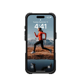 Magsafe Калъф за iPhone 16 Pro, UAG Plasma XTE Case Black-Orange, Черен (6)
