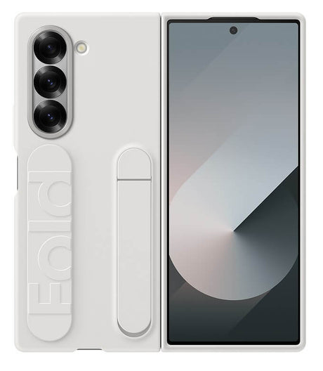 Оригинален Калъф с Дръжка за Samsung Z Fold 6, Silicone Case EF-MF956TWEGWW, Бял (3)