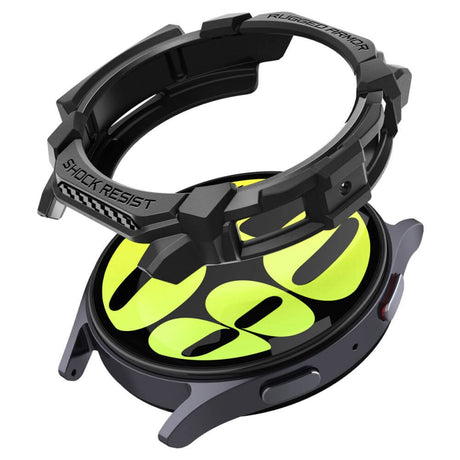 Калъф за Samsung Watch 7 44 mm, Spigen Rugged Armor Case, Черен (2)