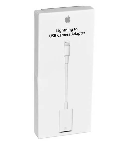 Видео Адаптер, Apple Lightning to USB Camera Adapter MD821ZM/A, Бял (4)