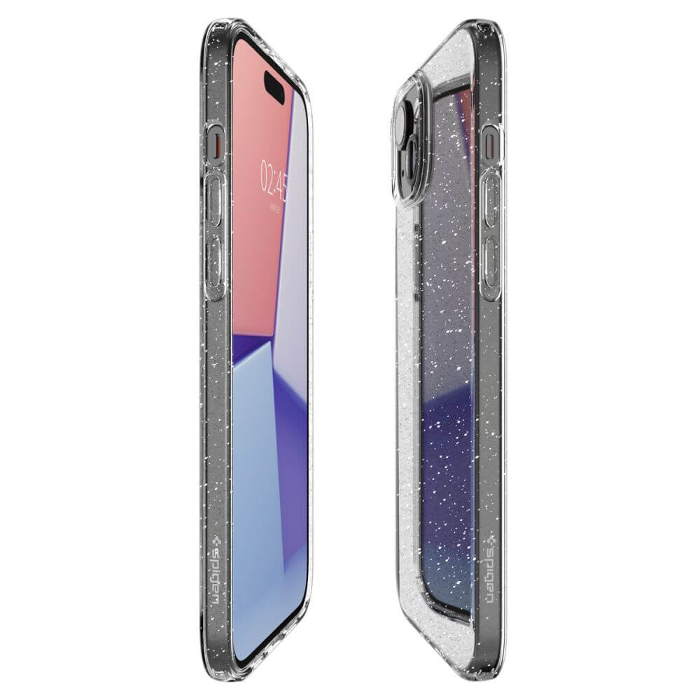 Блестящ Калъф за iPhone 16, Spigen Liquid Crystal Glitter Case, Прозрачен (7)